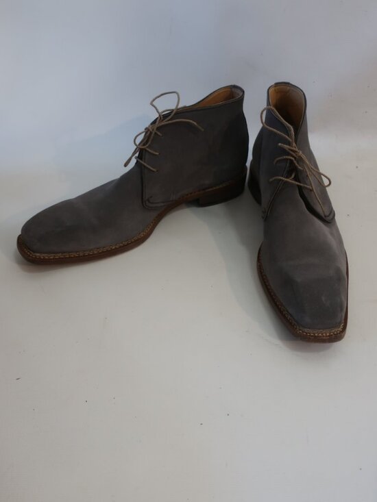 Mens Barneys Gray Suede Chukka Boots 12 main image 8